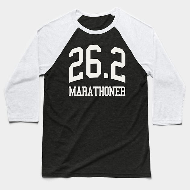 26.2 Marathoner Marathon Runner Running Coach Baseball T-Shirt by PodDesignShop